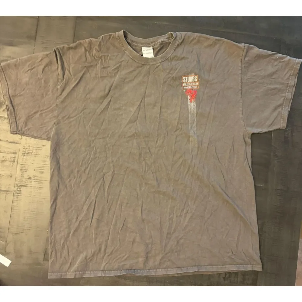 Men's Harley Davidson T Shirt Stubbs Houston, TX - Sz 2XL - Picture 2 of 7